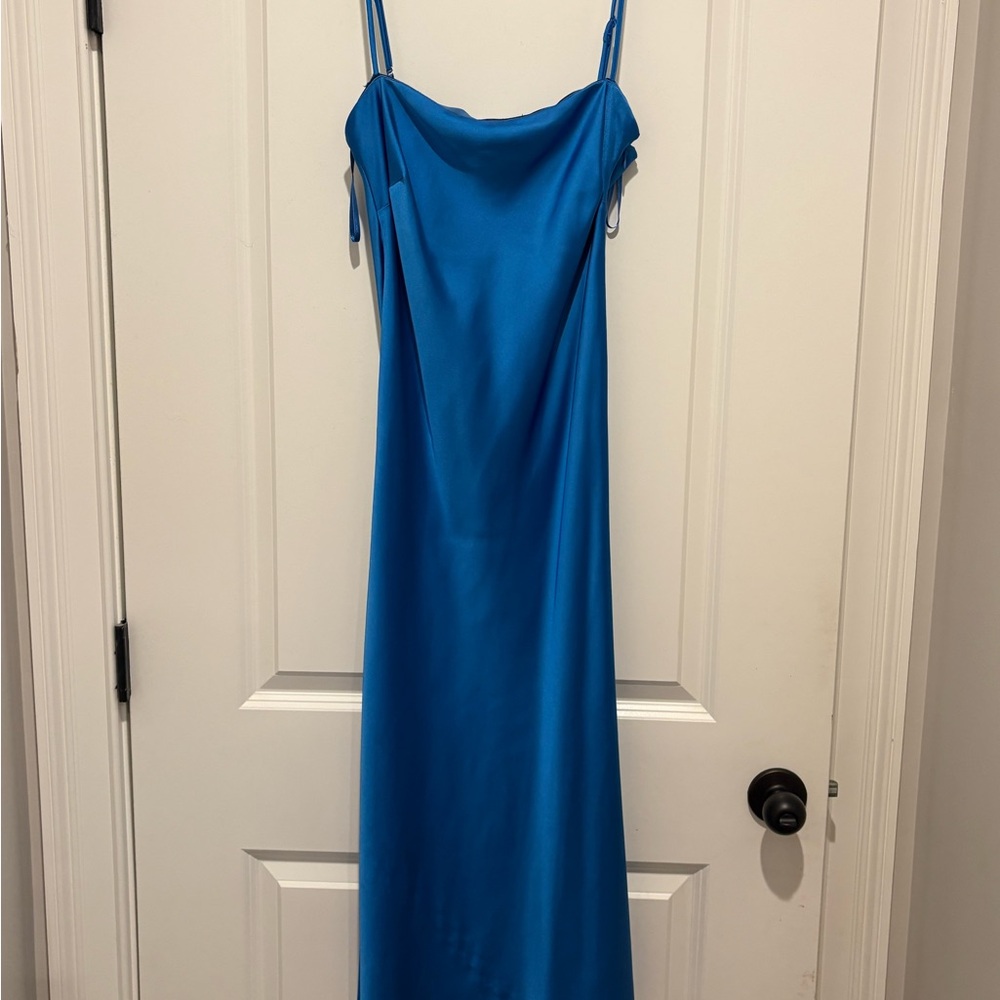 Anthropologie Blue Midi Dress